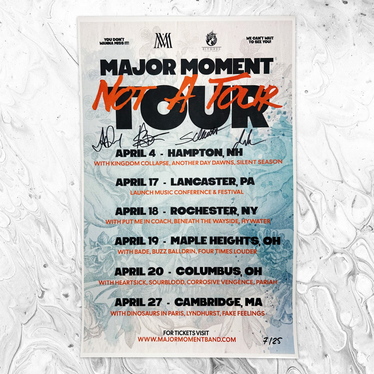 Not a Tour Tour Poster (Signed!)